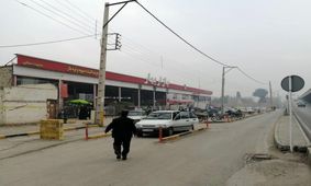 مشکل ترافیک کنارگذر خیابان امام خمینی مقابل بازارچه بهار حل شد