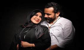 مراسم خاکسپاری متفاوت همسر نسيم ادبی همراه با دف نوازی