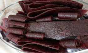 طرز تهیه لواشک انار و به