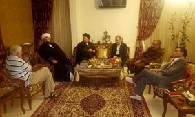 عیادت شهردار تهران و سیدحسن خمینی از عارف