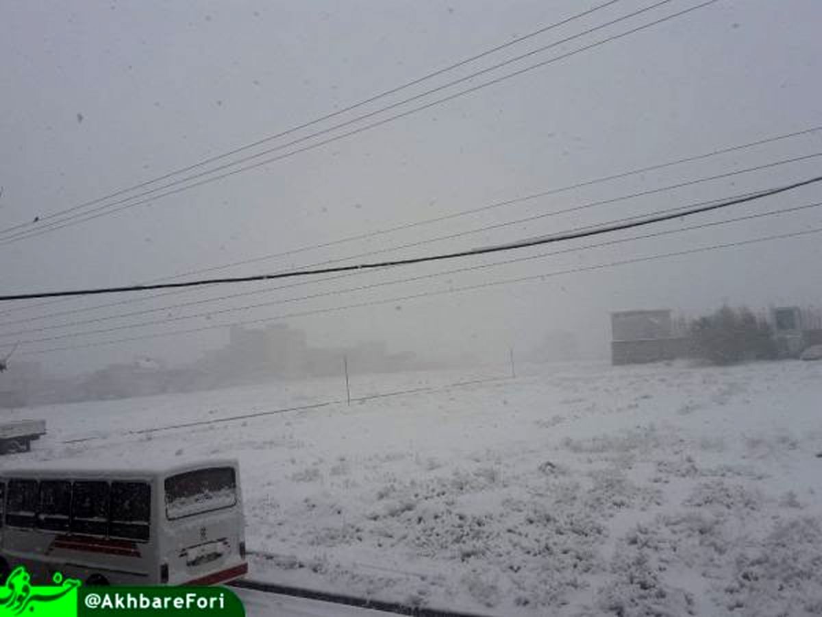 بارش برف پاییزی در شهرستان خوی