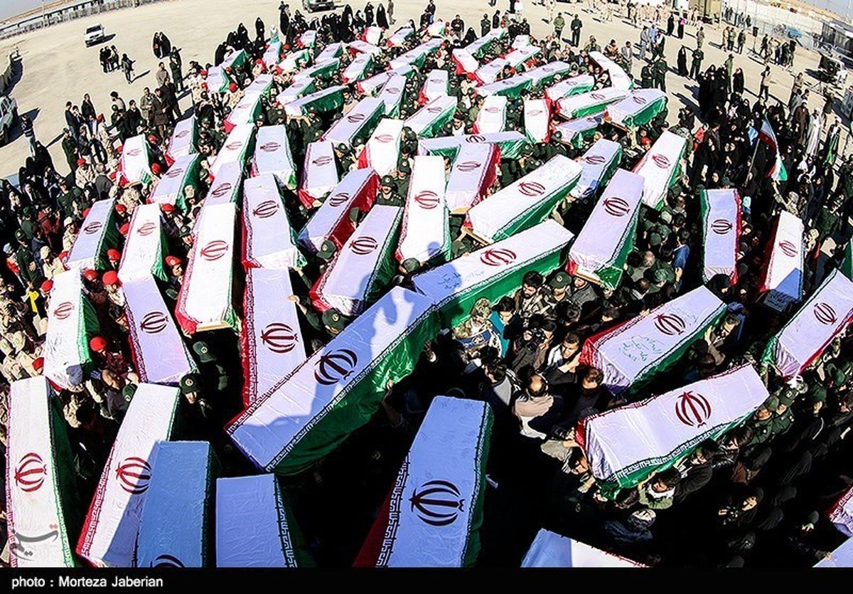 آئین وداع با شهدای تازه تفحص شده در هفتگل برگزار شد‌