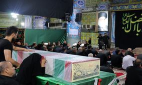 مراسم وداع با پیکر مطهر شهید غواص در شهریار به روایت تصویر