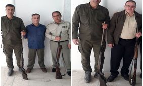 کشف و ضبط دو قبضه سلاح شکاری مجاز در خشکبیجار