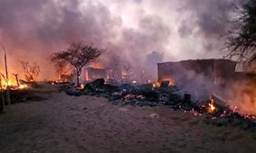 حمله به کاروان حامل کمک‌های بشردوستانه سازمان ملل در غرب سودان/ تصاویر

