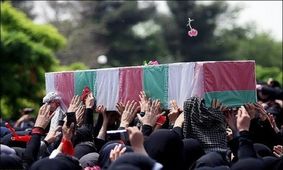 پیکر ۷ شهید گمنام در اهواز تشییع شد