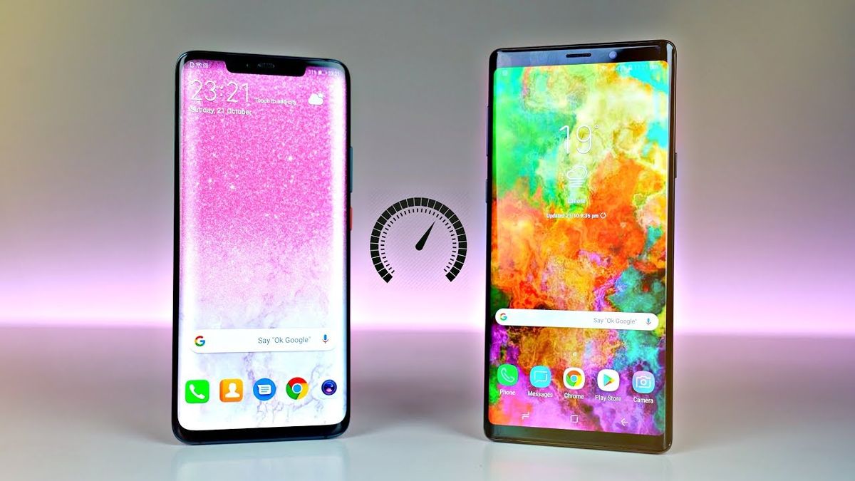 تست سرعت هوآوی میت ۲۰ پرو (Mate 20 Pro) با گلکسی نوت ۹