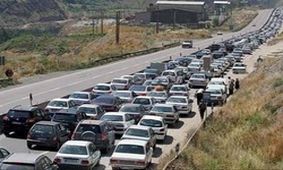 ترافیک در شهر مهران سنگین است