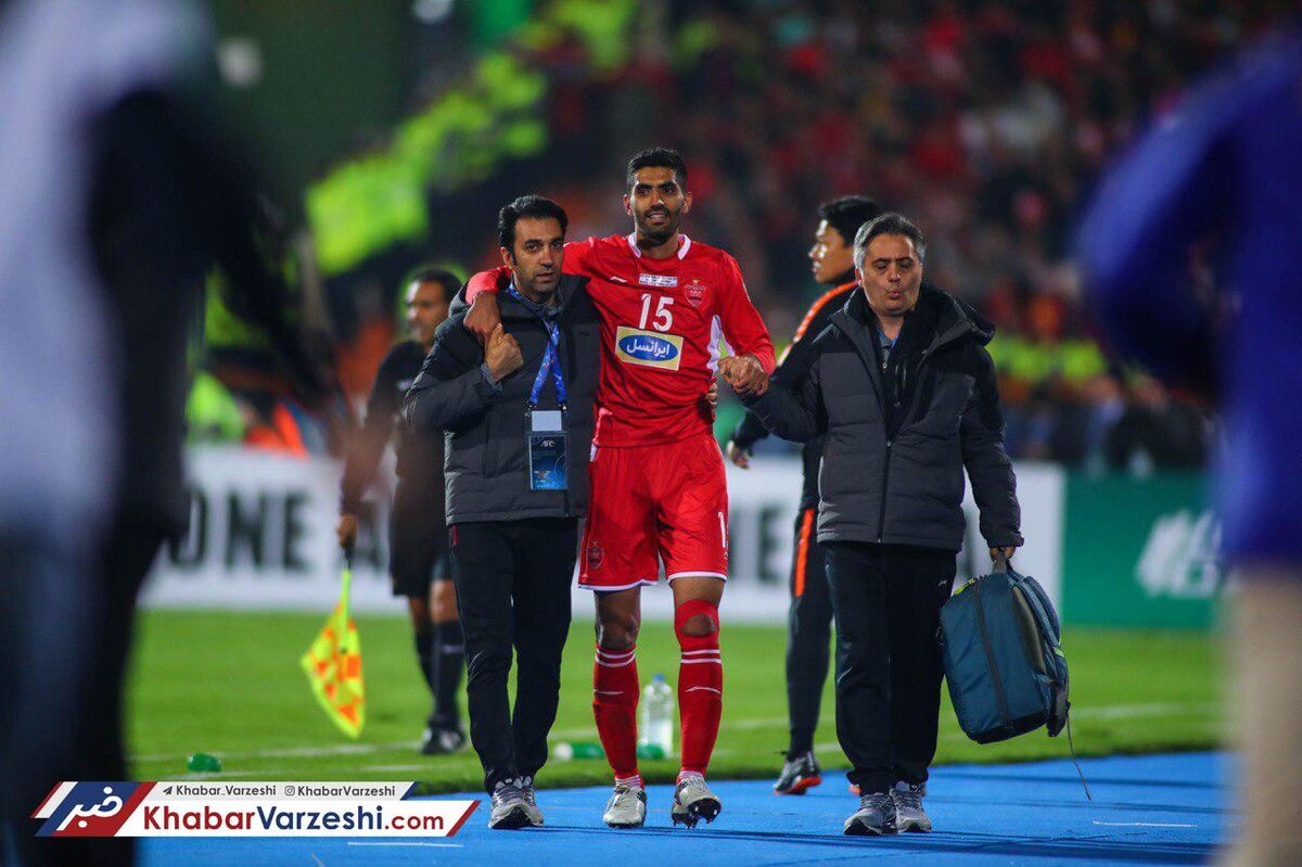 مدافع پرسپولیس درمان خود را آغاز کرد