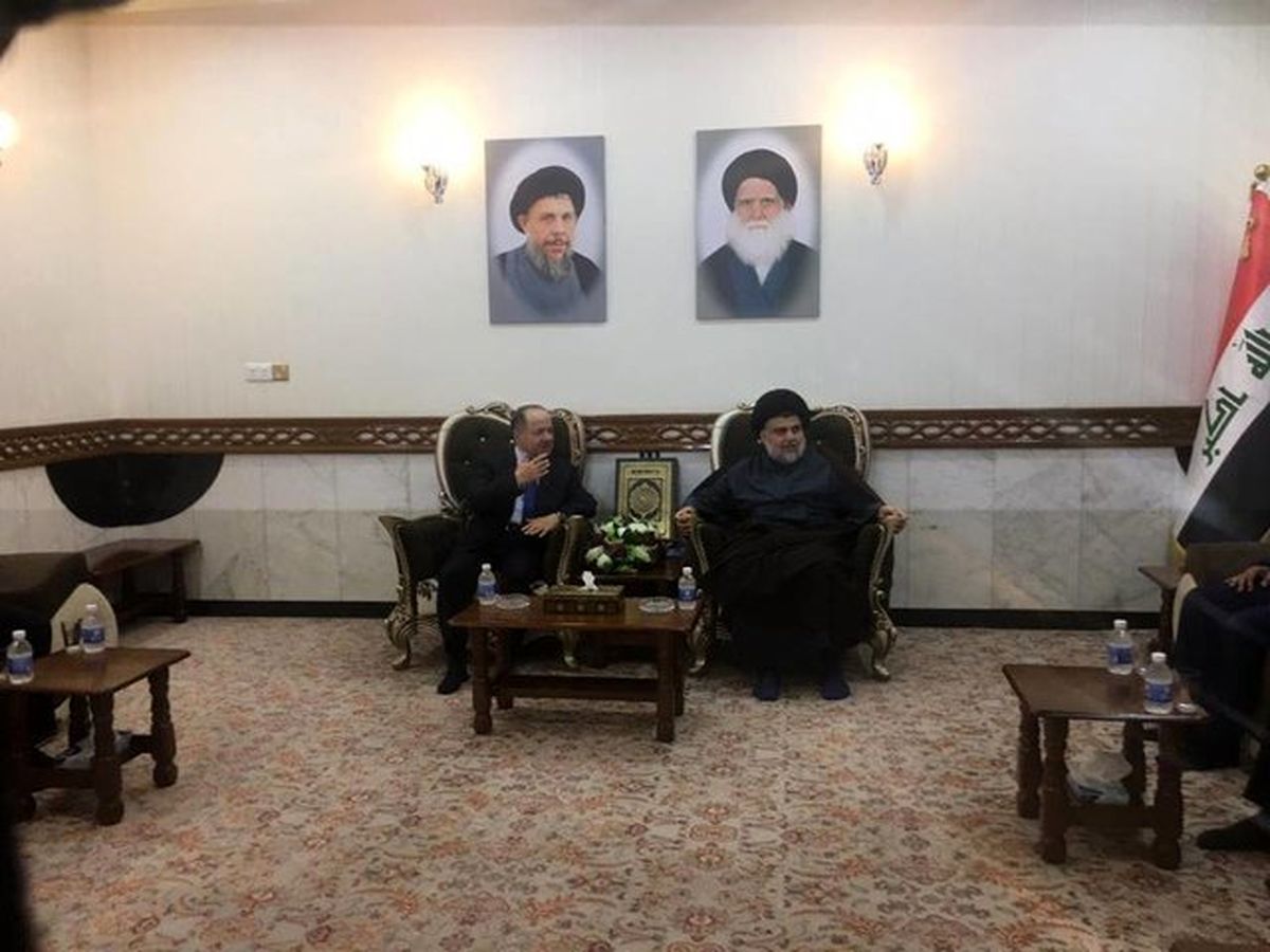 دیدار مقتدی صدر با مسعود بارزانی