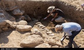 کاوش باستانی دستکندهای روستای تاریخی کنزق سرعین به روایت تصویر