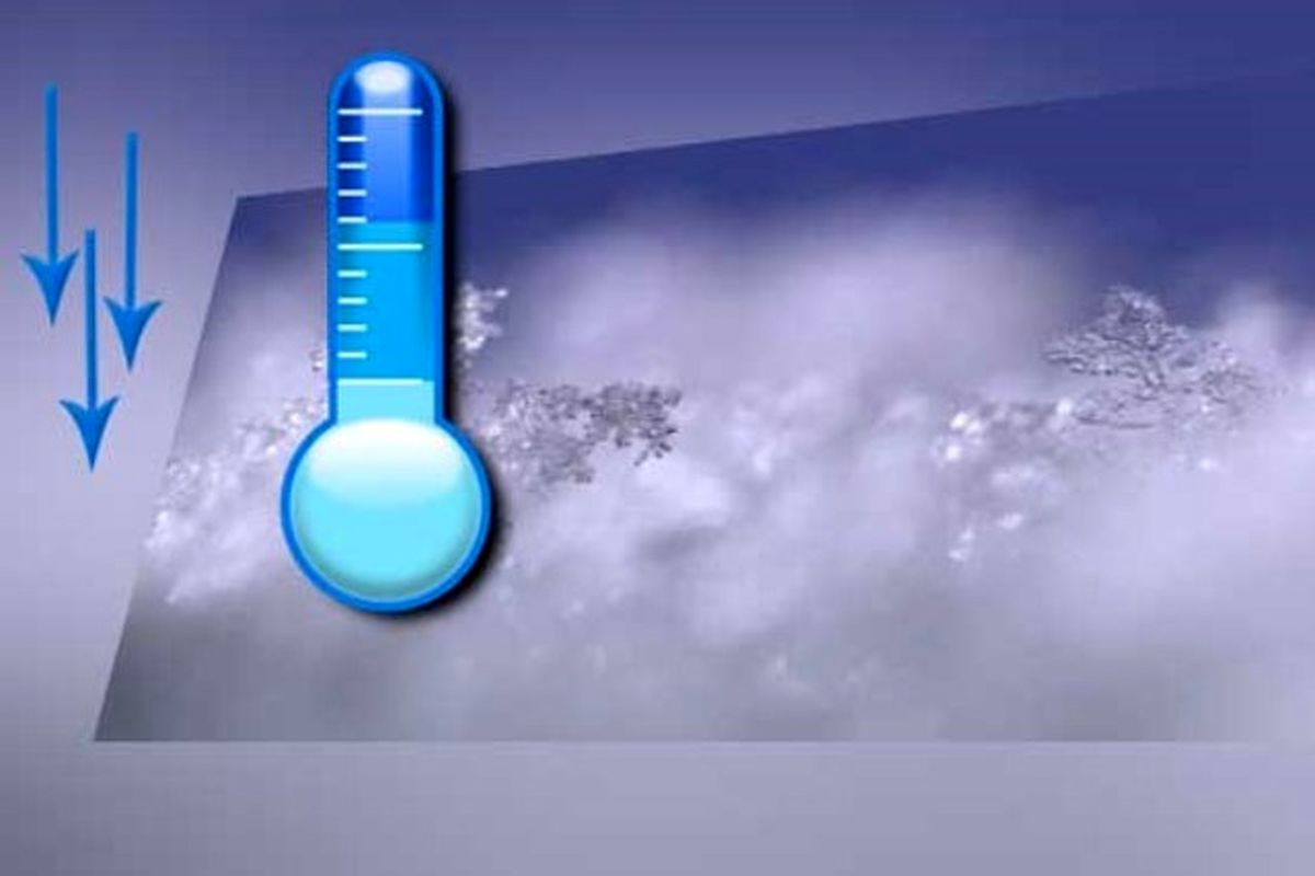 کاهش 10 درجه‌ای دما در تعدادی از استان‌ها
