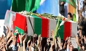 پیکر مطهر «شهید پویا علی‌محمدی» در کرمانشاه تشییع شد