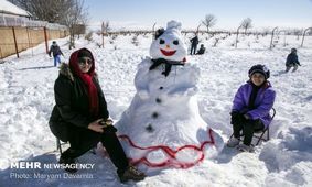 جشنواره آدم برفی در اردبیل برگزار می‌شود