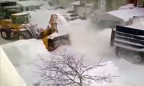 برف روبی شهر مونترآل کانادا امروز