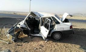 مصدوم شدن ۸ نفر بر اثر برخورد پراید و MVM در محور اهواز-آبادان