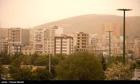 سرعت ورزش باد در کرمان به ۷۲ کیلومتر در ساعت رسید