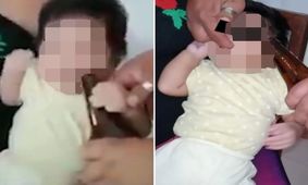 اقدام احمقانه معلم در خوراندن مشروبات الکلی به کودک! +فیلم