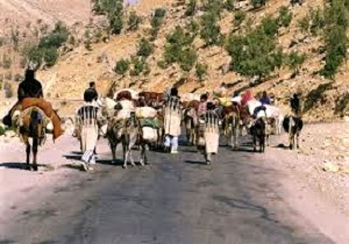 کوچ عشاير در کوهرنگ + فیلم