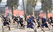 ویدئوی تمرین کونگ‌فوی ربات‌های انسان‌نما با راهبان معبد شائولین

