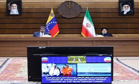 رئیسی: ساخت نفتکش ایرانی برای ونزوئلا اثبات کارآمدی الگوی اقتصاد مقاومتی است/ مادورو: روح فرمانده چاوز با دیدن این کشتی، لبخند به لب دارد 