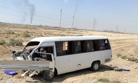 انحراف مینی بوس۱۴ مصدوم برجا گذاشت