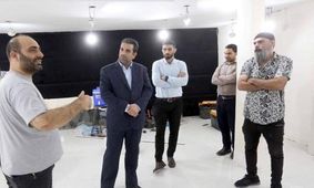 بازدید مدیرکل ارتباطات و امور بین الملل شهرداری اهواز از روند پیشرفت رادیوشهر