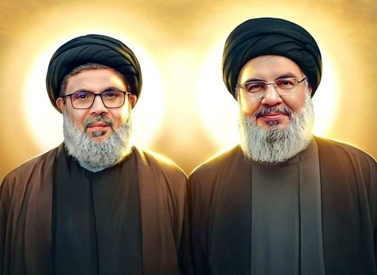 حضور نمایندگان رهبر انقلاب در مراسم تشییع شهیدان نصرالله و صفی الدین در بیروت

