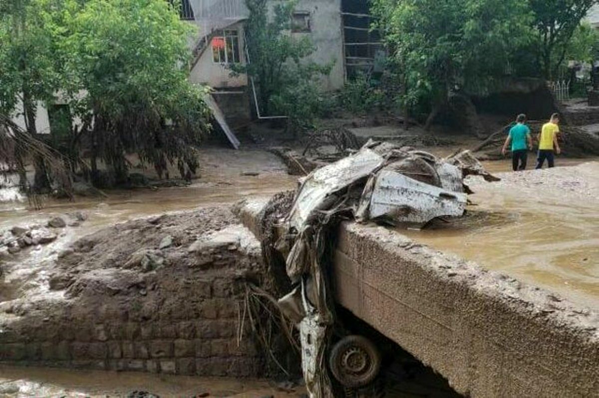 سیل طالقان ۷۰ خودرو را با خود برد