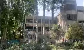 ساختمان بیمارستان و ساختمان اداری زندان اوین بعد از حمله رژیم صهیونیستی/ ویدئو 