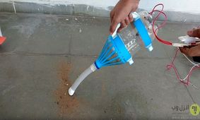 چگونه با بطری نوشابه یک جارو دستی خلاقانه در خانه بسازیم؟/ ویدئو