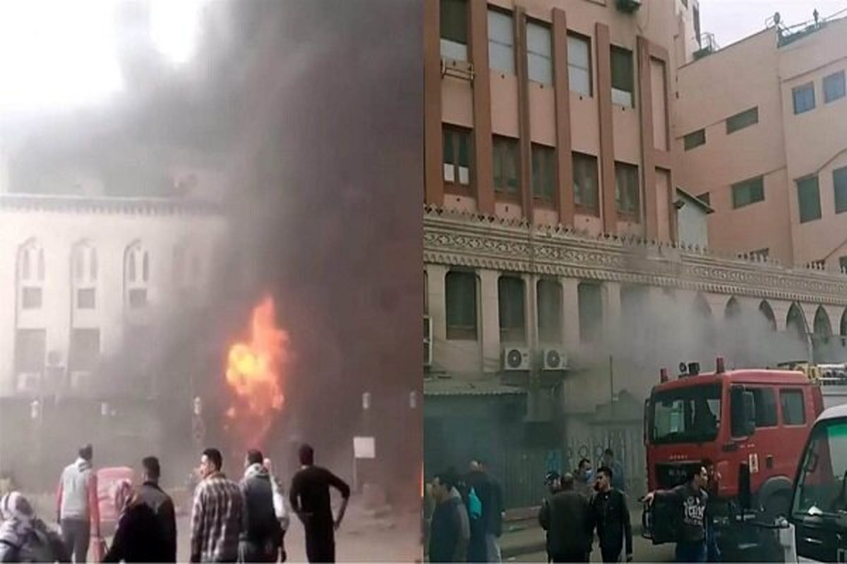 آتش سوزی گسترده در بیمارستانی در مصر