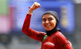 شکسته شدن رکورد ملی دوی ۱۰۰ متر بانوان 