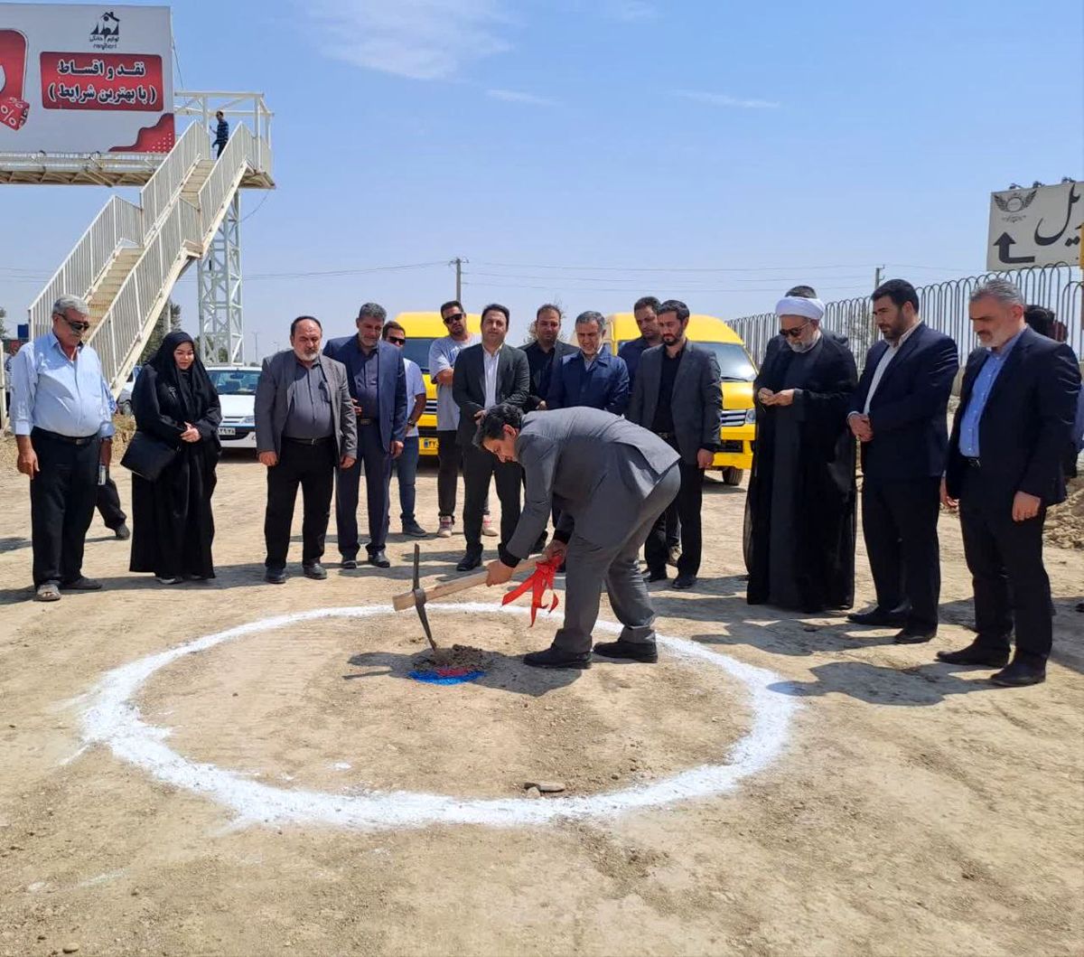با حضور مدیر کل امنیتی انتظامی استانداری تهران، اصلاح هندسی میدان پیامبر اعظم (ص) کلنگ زنی شد/ ویدئو

