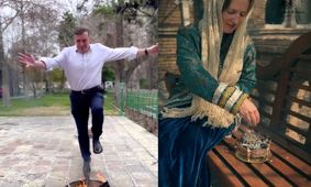 از قاشق‌زنی تا آش رشته در سفارت انگلیس در تهران/ ویدئو