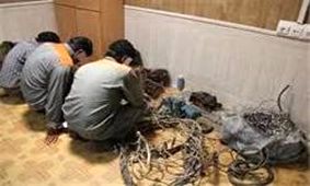 انهدام باند چهار نفره سرقت سیم برق و کابل مخابرات در رامسر