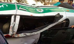جان باختن مامور انتظامی آبادان حین ماموریت